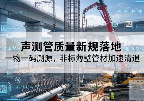 清城声测管质量新规落地，一物一码溯源，非标薄壁管材加速清退